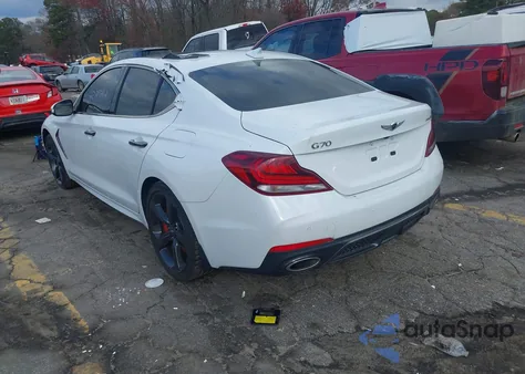 2019 Genesis G70 3.3T Advanced из США, поврежденный, VIN KMTG34LEXKU032715